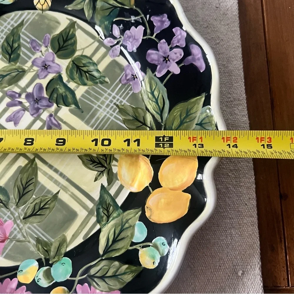Tracy Porter Jardinere Chop Plate Round Platter New